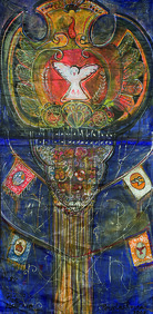 Santos de Junho Autor: PÃ©ricles Rocha Ano: 2005  TÃ©cnica: Ã“leo sobre lona  DimensÃµes: 320cm x 155cm