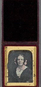 Daguerreotype by Antoine Claudet. Portrait of a  woman.