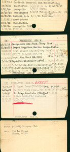 Ada M. Pendleton's Nurse Corps Index Cards