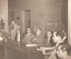 El C. Gobernador Gral. Pablo MacÃ­as Valenzuela, presidiendo el acto de entrega del Hospital Civil de CuliacÃ¡n, al H. patronato.