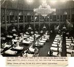 The Dome Hospital [Brighton], showing some of the 689 beds in the whole hospital. These beautiful seaside palaces have been converted into hospitals for Indian troops, and are fitted with every modern convenience. Photographer: H. D. Girdwood.