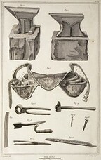 Instruments pour ferrer les chevaux