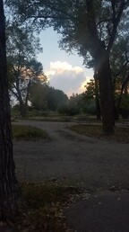 Thunderheads at dusk in Gothersburg