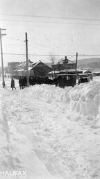 Procession in unidentified residential area