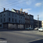 Buildings in the Central Redevelopment Area, just prior to demolition