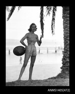 Woman modelling a playsuit, 7 October 1952