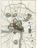 Map of Richmond, Virginia, and its environs, showing the Rebel forts, etc.