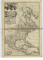 Map of North America by George Willdey , 1715