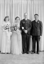 Herb Davidson and Wedding Party, about 1940-1944