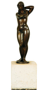Mulher Nua Autor: Alfredo Ceschiatti Ano:1970 TÃ©cnica: escultura em bronze DimensÃ£o: 150cm x 47cm x 35cm