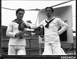Sailors on board Spanish Navy training ship JUAN SEBASTIAN DE ELCANO, 1929
