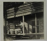 Man on a fishing trip in which Akseli Gallen-Kallela took part at Axel DurchmanÂ´s camp in Michigan, ca.1925.