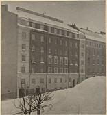 Architecture history collection: wintry Helsinki street
