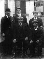 Men in flat caps circa 1900 (archive ref DDX1319-6-22)