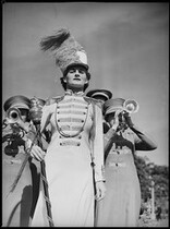 Band leader in Hyde Park, for "Woman" magazine cover, 18 April 1939, by Charles Wakeford