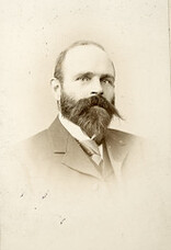 Kuno Meyer, head and shoulders, front facing portrait