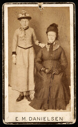 Portrait of an older woman and a younger woman
