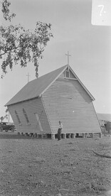 St George's Anglican Church, Lightning Ridge, 1933, after cyclone