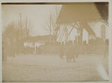 Town citizens wearing their Sunday best outside Porvoo cathedral