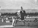 Men's vault, Highland Society's Caledonian Games, Sydney Showground, 1 January 1935 by Sam Hood