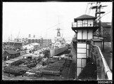 Admiral of the Fleet Viscount Jellicoeâ€™s flagship HMS NEW ZEALAND in the Sutherland Dock at Cockatoo Island