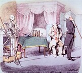 Death saw a patient who pulled out his purse