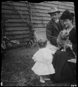 Banjo Paterson with wife Alice and daughter Grace, ca. 1900-1912, by Lionel Lindsay