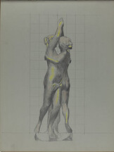 Johann Friedl's sketchbook: sculpture sketch