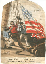 Bann[er of] the sea. National song and chorus., ca. 1861