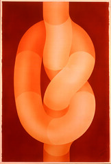 NÃ³dulo (tubos de areia) Autor: SavÃ©rio Castellano Ano: 1972 TÃ©cnica: Aerografia DimensÃ£o: 105cm x 69cm