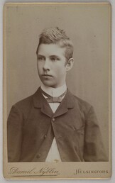 Portrait of Filip GallÃ©n, Akseli Gallen-KallelaÂ´s brother in Helsinki, 1887.