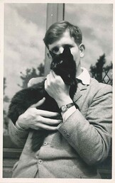 Christopher Wood with cat