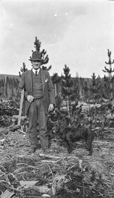 Hunter with dog
