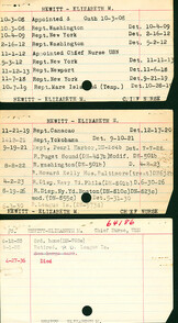 Elizabeth M. Hewitt's Nurse Corps Index Card