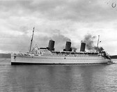 [Second C.P. R.M.S. Empress of Britain in harbour at Quebec for the British Imperial Trade Conference at Ottawa, Ontario]