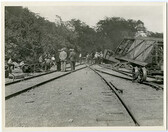 Toronto, Hamilton & Buffalo Railway derailment. Dundas. 1930-06-28.