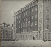 Architecture history collection: wintry Helsinki street