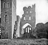 "Church ruins with pointed arches" is Kildare Cathedral