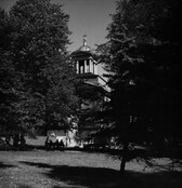 The Old Helsinki Church and churchyard in August 1947