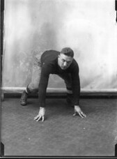 Willard Paul Zimmerman in football uniform 1915