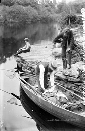 Salmon and Straw Boaters