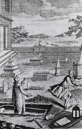 Grave robber flees from a corpse that has come to life