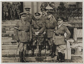 Sir Douglas Haig with Currie and Canadian Division commanders (less Loomis, 3rd. Canadian Division) and Morrison, December 1918 in Bonn, Germany