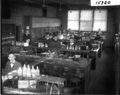 Ohio State Normal College McGuffey School chemistry class 1916