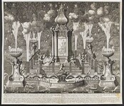 The BL Kingâ€™s Topographical Collection: "Afbeeldingh van het Theater met syn ornamenten en Constigh Vuurwerck, opgericht door ordere van haar Ed. Groot Mog: de Heeren Staten van Holland en West Vriesland = Figure du Theatre avec ses ornemens, et un Curieu