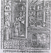 Interior of a sixteenth century pharmacy