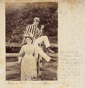 Bob Dangar & Miss Stephen, ca. 1885 / albumen photoprint by Reginald Neville Dangar.