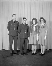 F/O Fisher Wedding Party, about 1940-1945