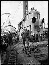 Captain Manning on board the Kalang, July 1926, Arthur Ernest Foster