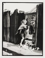 Children in Sydney slums, mainly Surry Hills, Woolloomooloo, Redfern, 1949 by Ted Hood